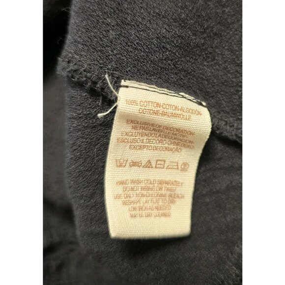 Free People Cross Stitch Embroidered Top Size XS Black Off Shoulder - Picture 9 of 9